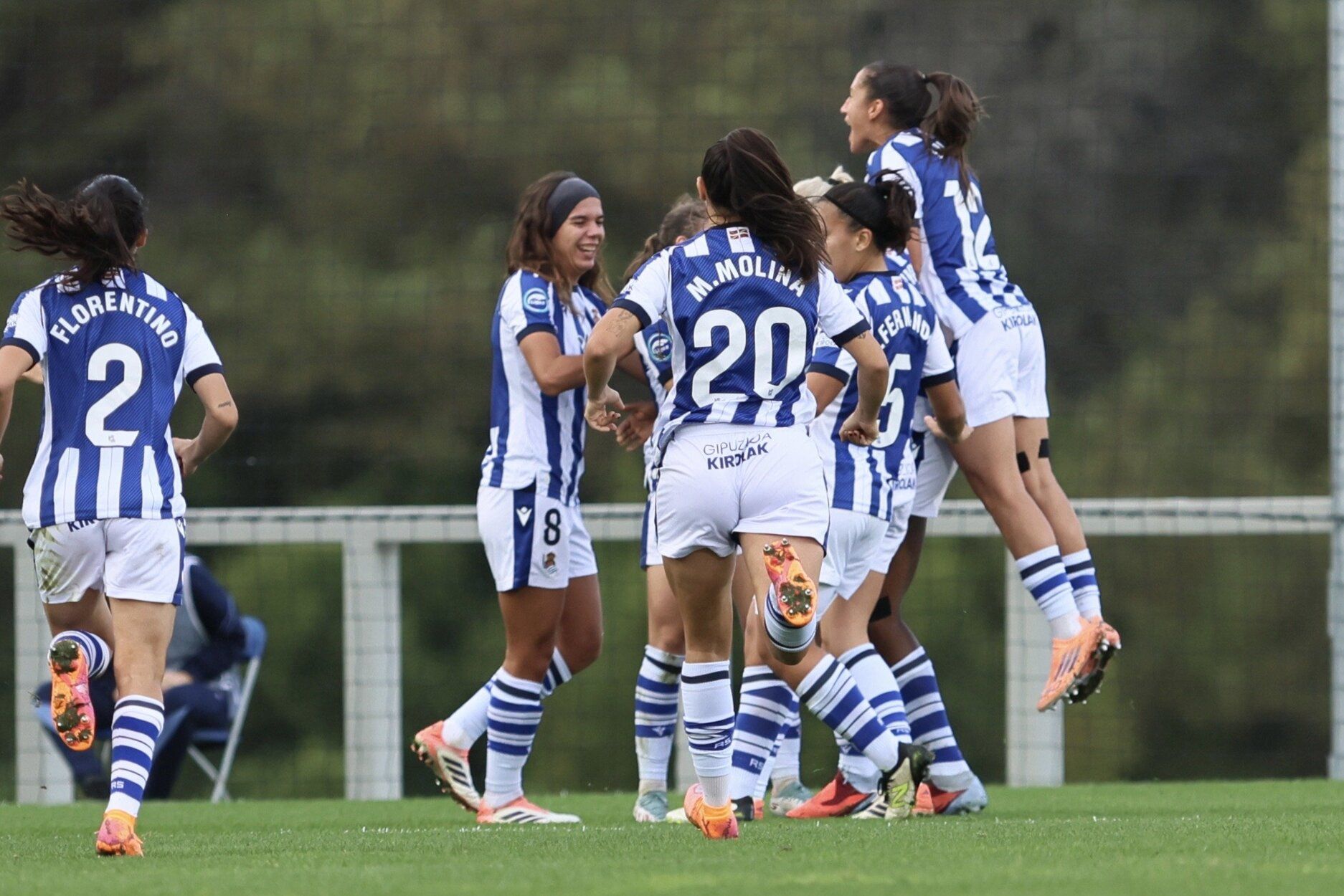 Las mejores imágenes del partido de la Real frente al Barcelona de la Liga F
