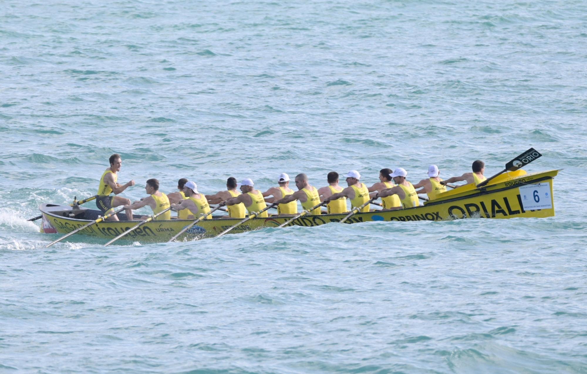 En imágenes: regata clasificatoria para la Bandera de La Concha