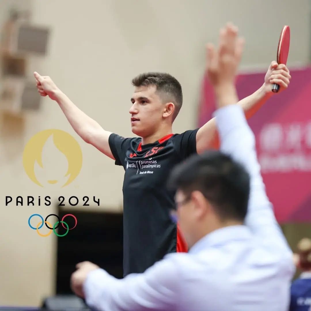 Cepas tras lograr su clasificación para los Juegos Paralímpicos de Paría en 2024.
