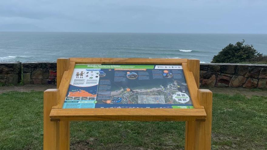 Sopela renueva los paneles del Flysch y apuesta por impulsar el geoturismo