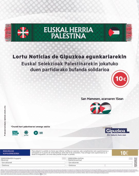 Bufanda Palestina -Gipuzkoa