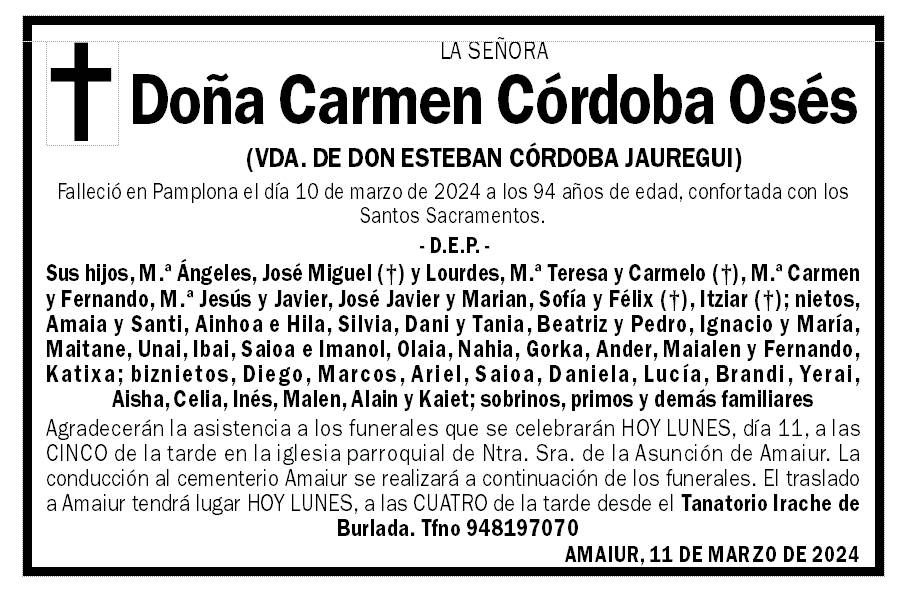 Carmen Córdoba Osés