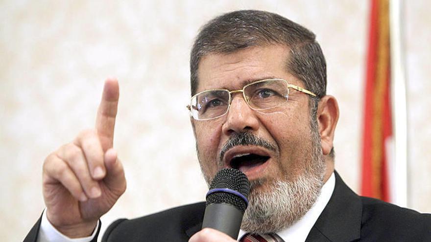 El candidato presidencial egipcio Mohamed Morsi.