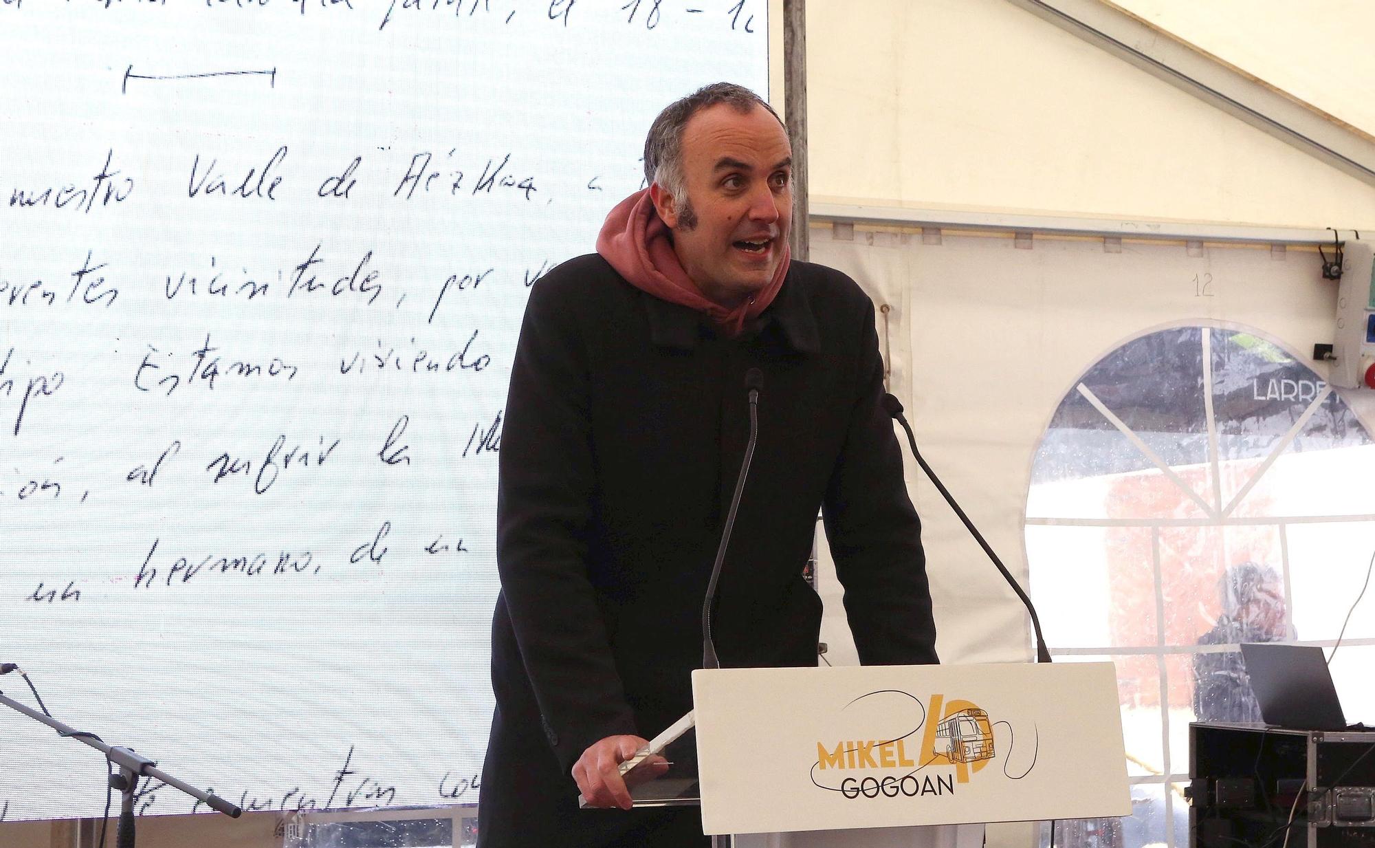 Fotos del homenaje a Mikel Zabalza en el 40 aniversario de su muerte tras ser detenido por la Guardia Civil