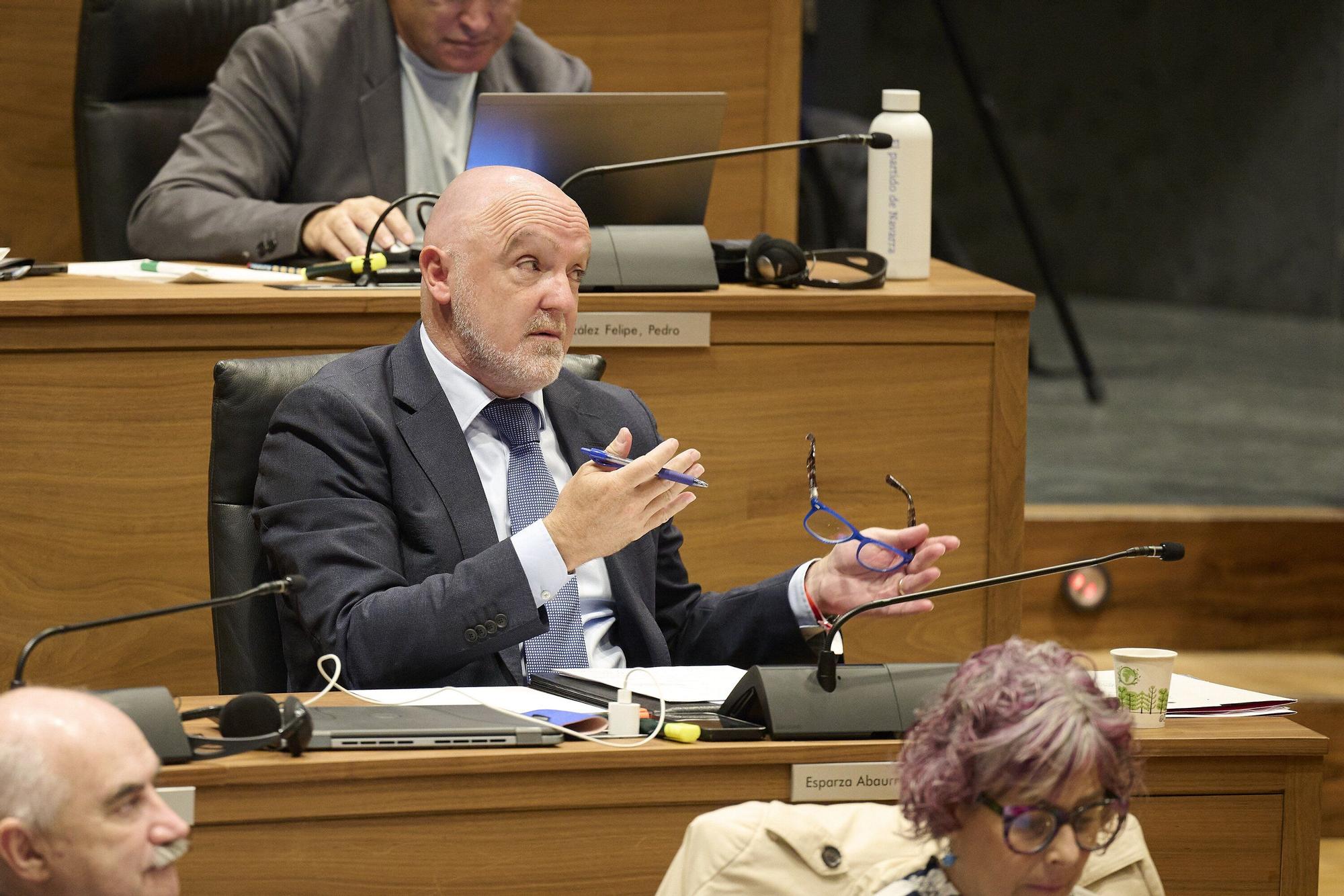 Fotos del pleno del Parlamento de Navarra (primero del curso 2025-26)