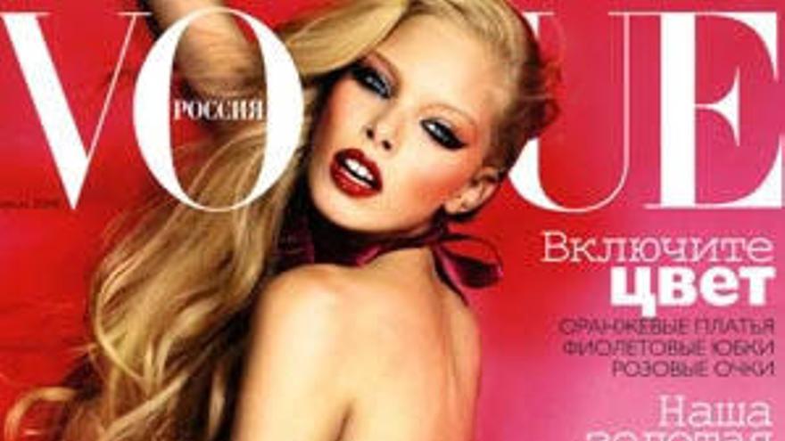 Portada de la resvita Vogue Rusia.