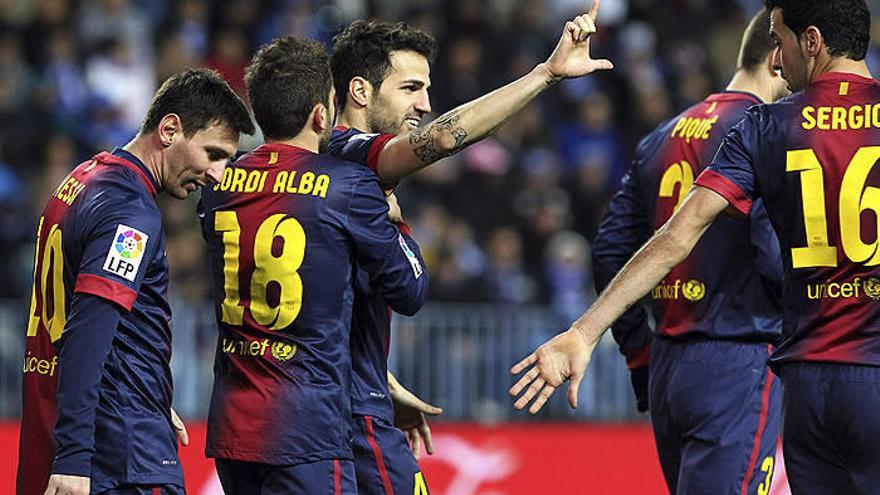 El Barça se exhibe y va de récord