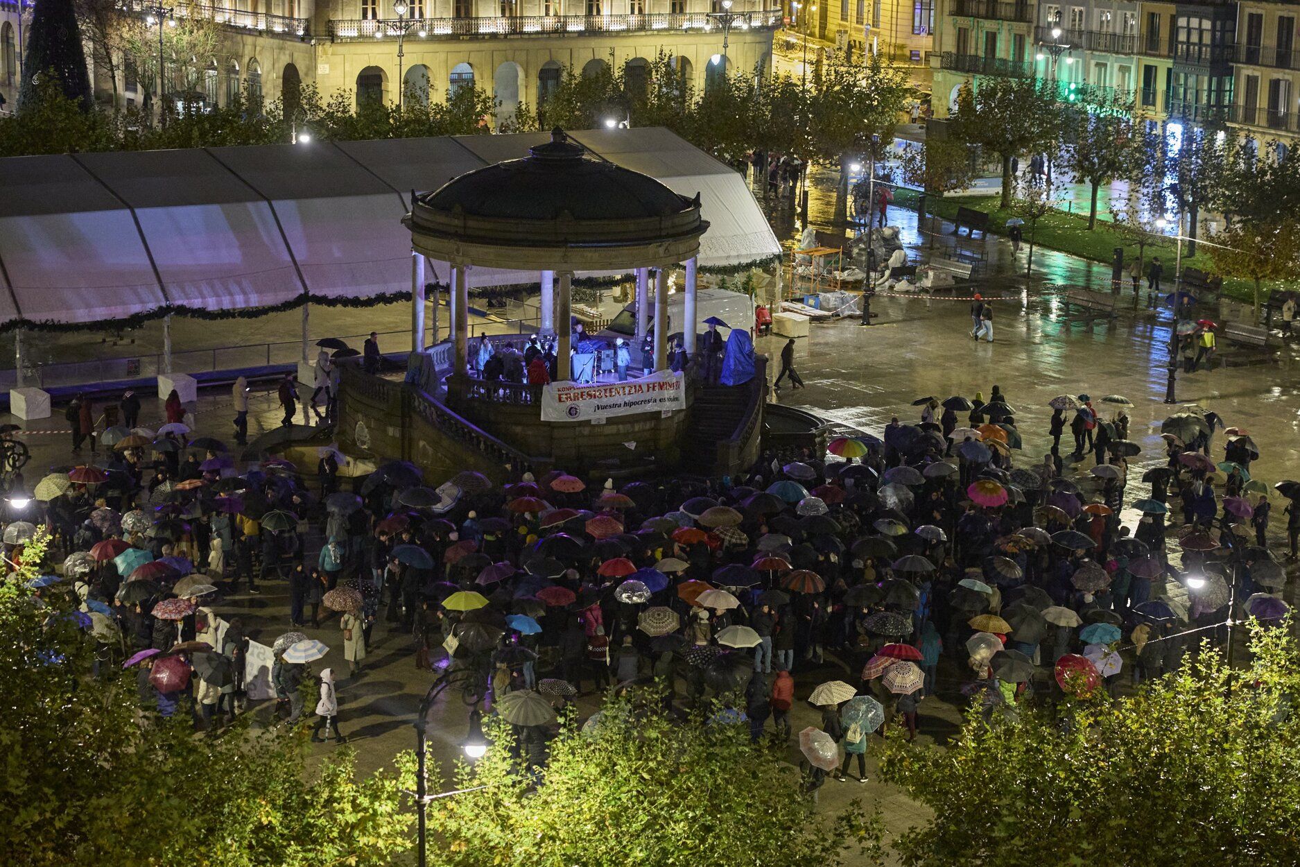 Imágenes de la manifestación del movimiento feminista de este 25N