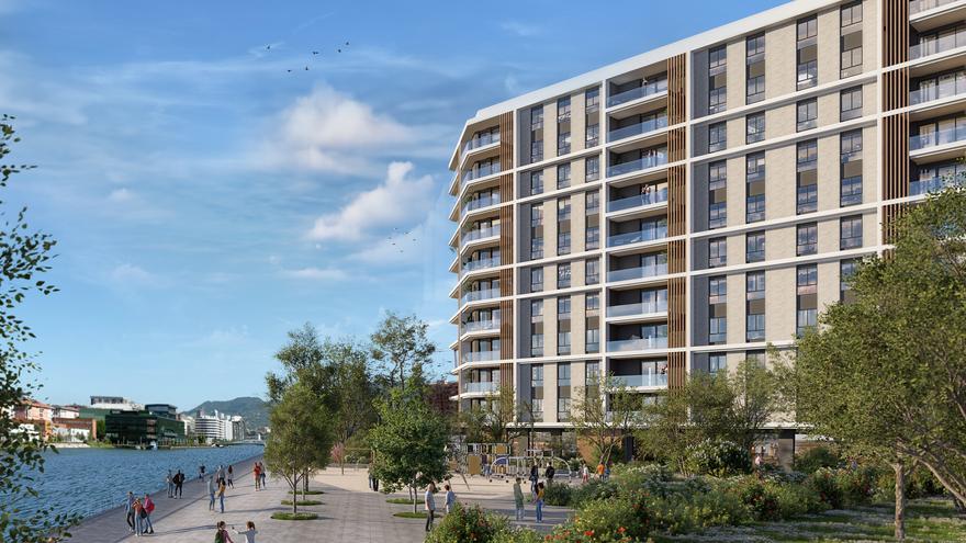 Loiola lanza 60 nuevas viviendas con vistas en la isla de Zorrozaurre