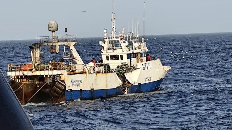 Cinco desaparecidos en Mauritania al hundirse un barco de capital gallego tras colisionar con otro