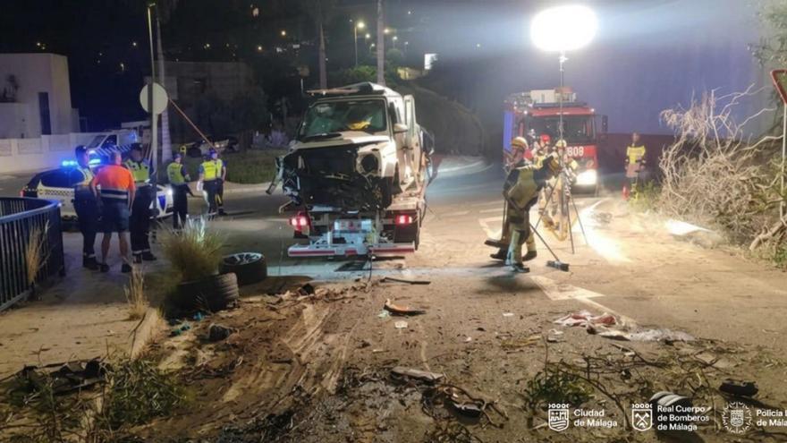 Tres muertos y dos heridos en un grave accidente en la A-7 a su paso por Málaga