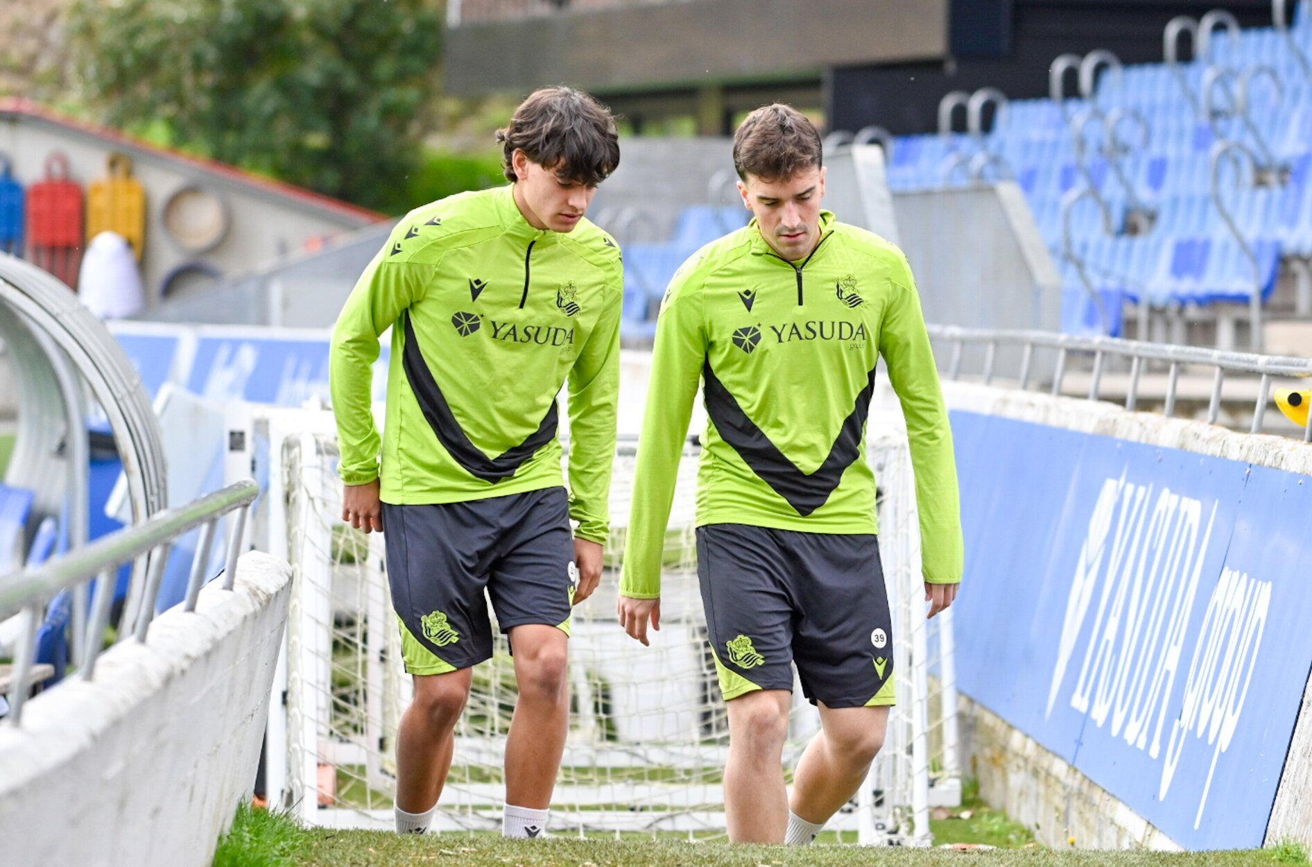 Entrenamiento antes de la semifinal en la Real y el Madrid
