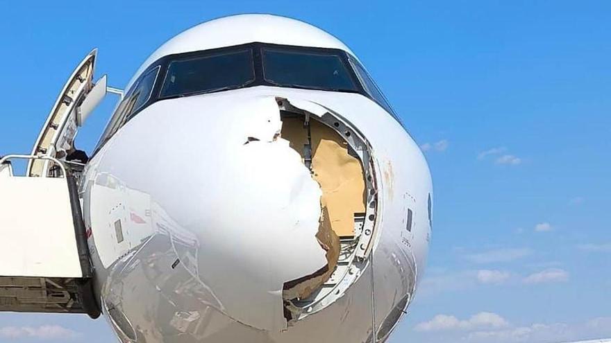 El impacto de un ave obliga a un avión de Iberia a aterrizar de emergencia en Barajas
