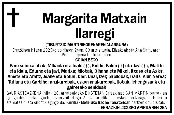 Margarita Matxain Ilarregi