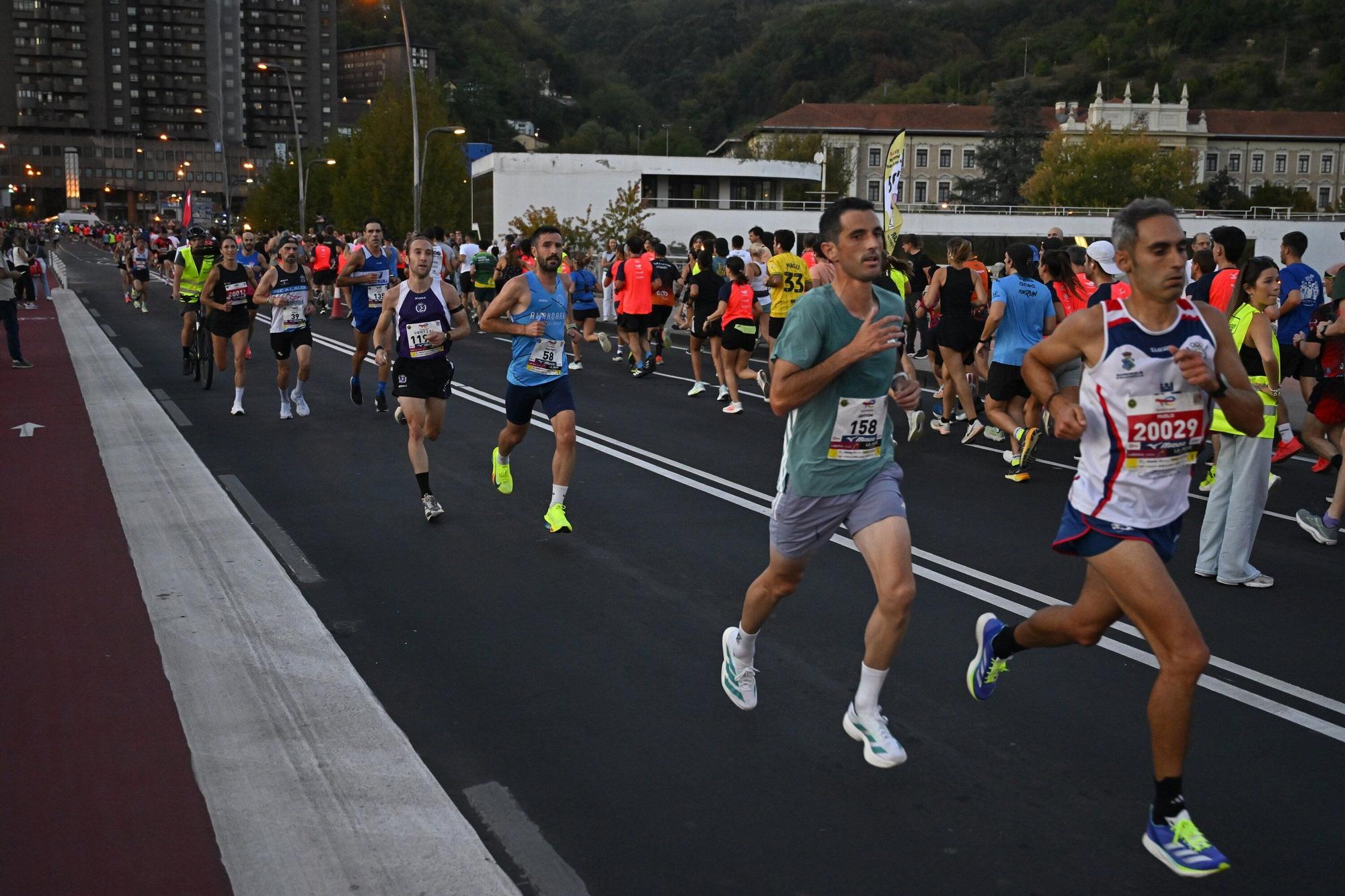 El Bilbao Night Marathon, en imágenes