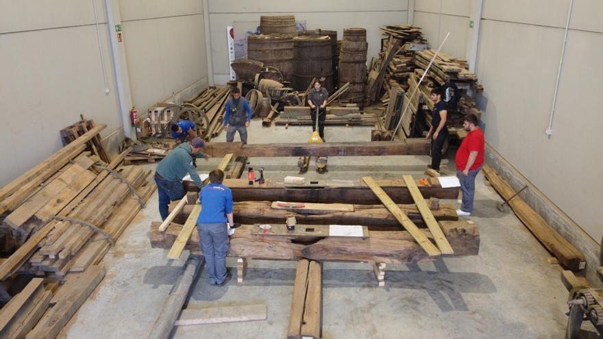 Lanbide-heziketako ikasle talde batek  XVII. mendeko sagardo-dolare bat zaharberrituko du