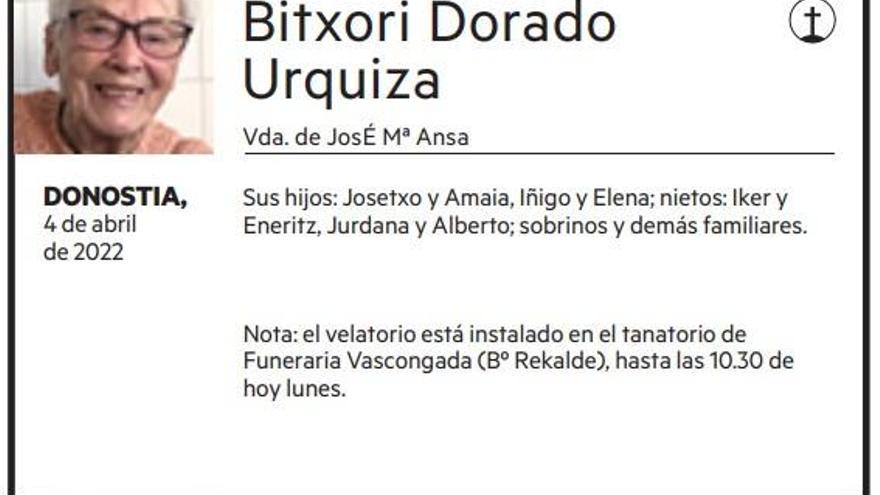 Bitxori Dorado Urquiza