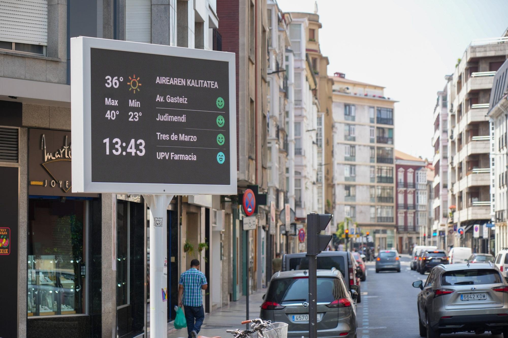 En imágenes: Vitoria hace frente a la ola de calor