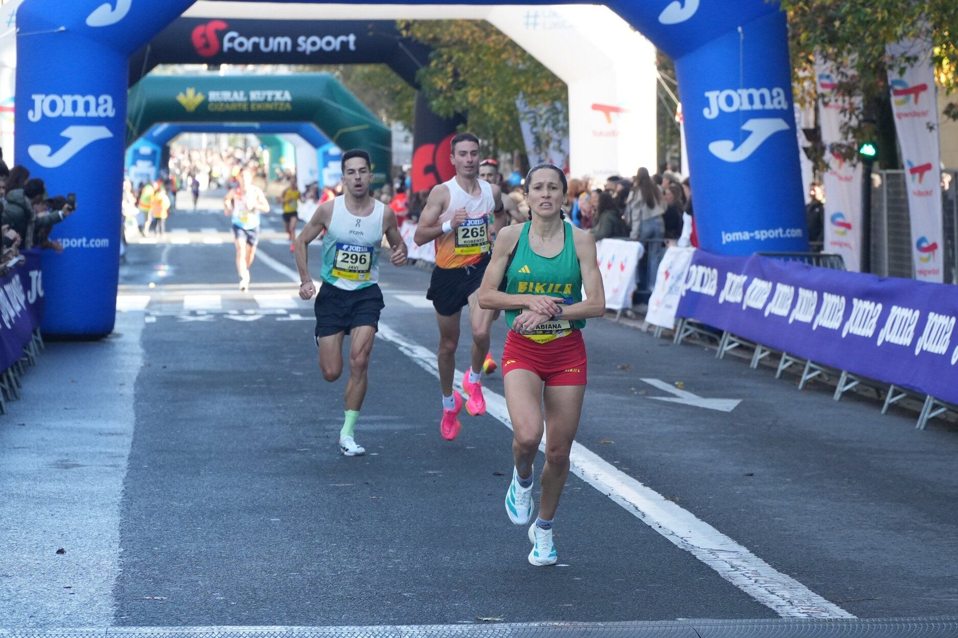 Los últimos metros de la Behobia
