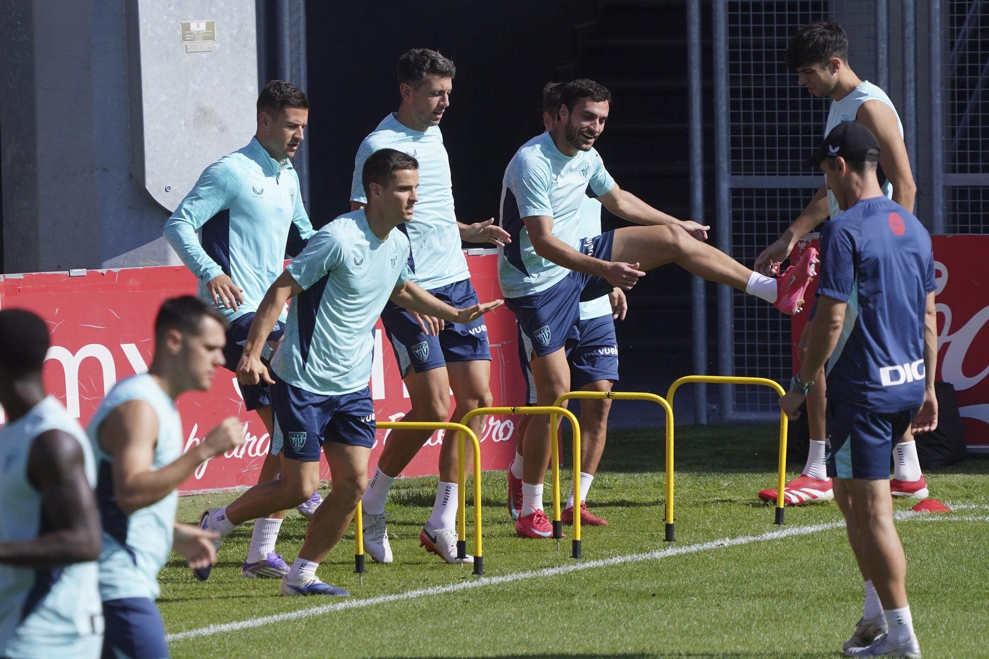 En imágenes: entrenamiento del Athletic en Lezama este sábado