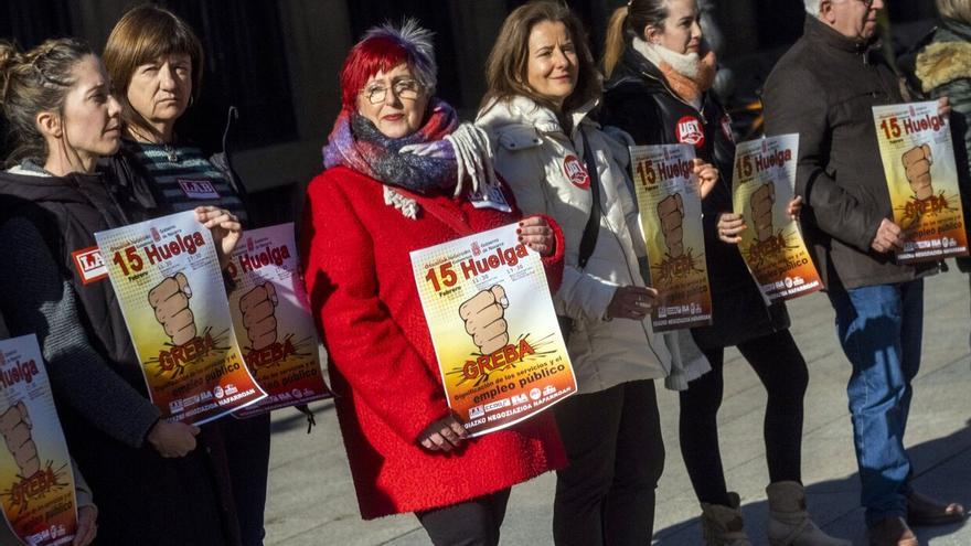 ¿Qué va a pasar en colegios, salud, Hacienda o SOS Navarra por el paro del día 15?
