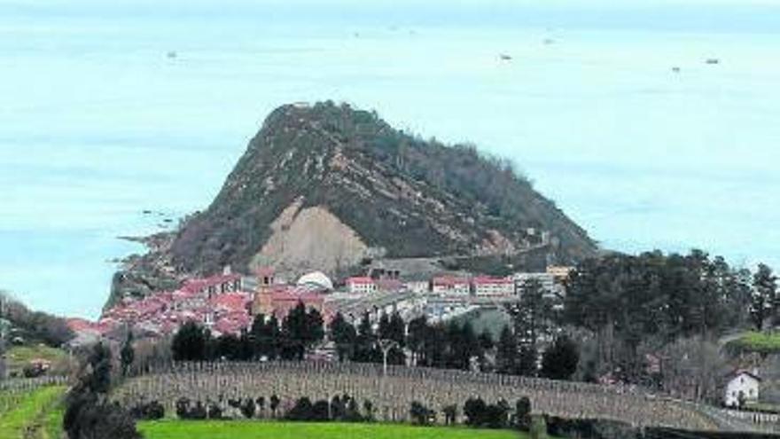 Vista general de Getaria.
