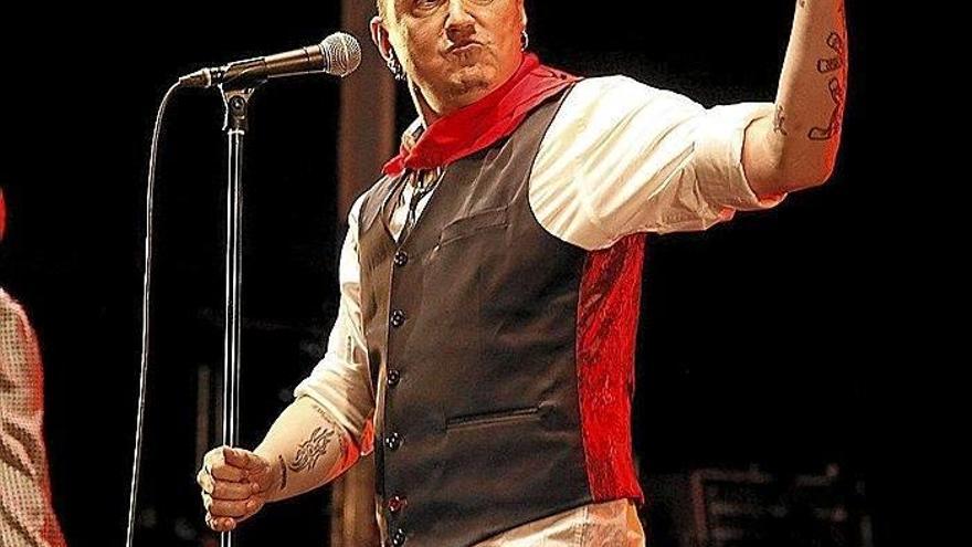 Fermín Mugurza, en plen actuación en los pasados sanfermines de Pamplona.