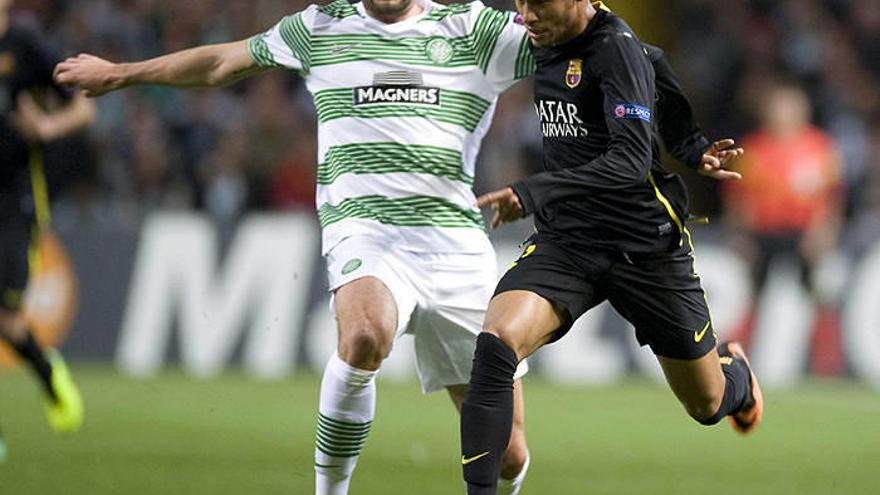 El Barça suda para ganar al Celtic