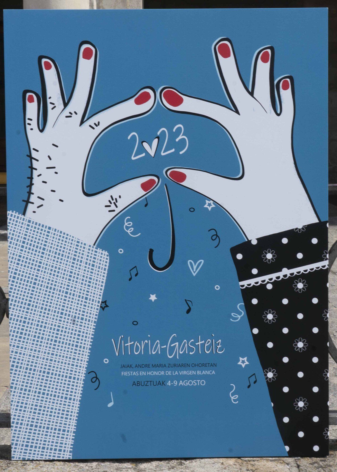 En imágenes: Este es el cartel que representará las Fiestas de la Blanca 2023 de Vitoria