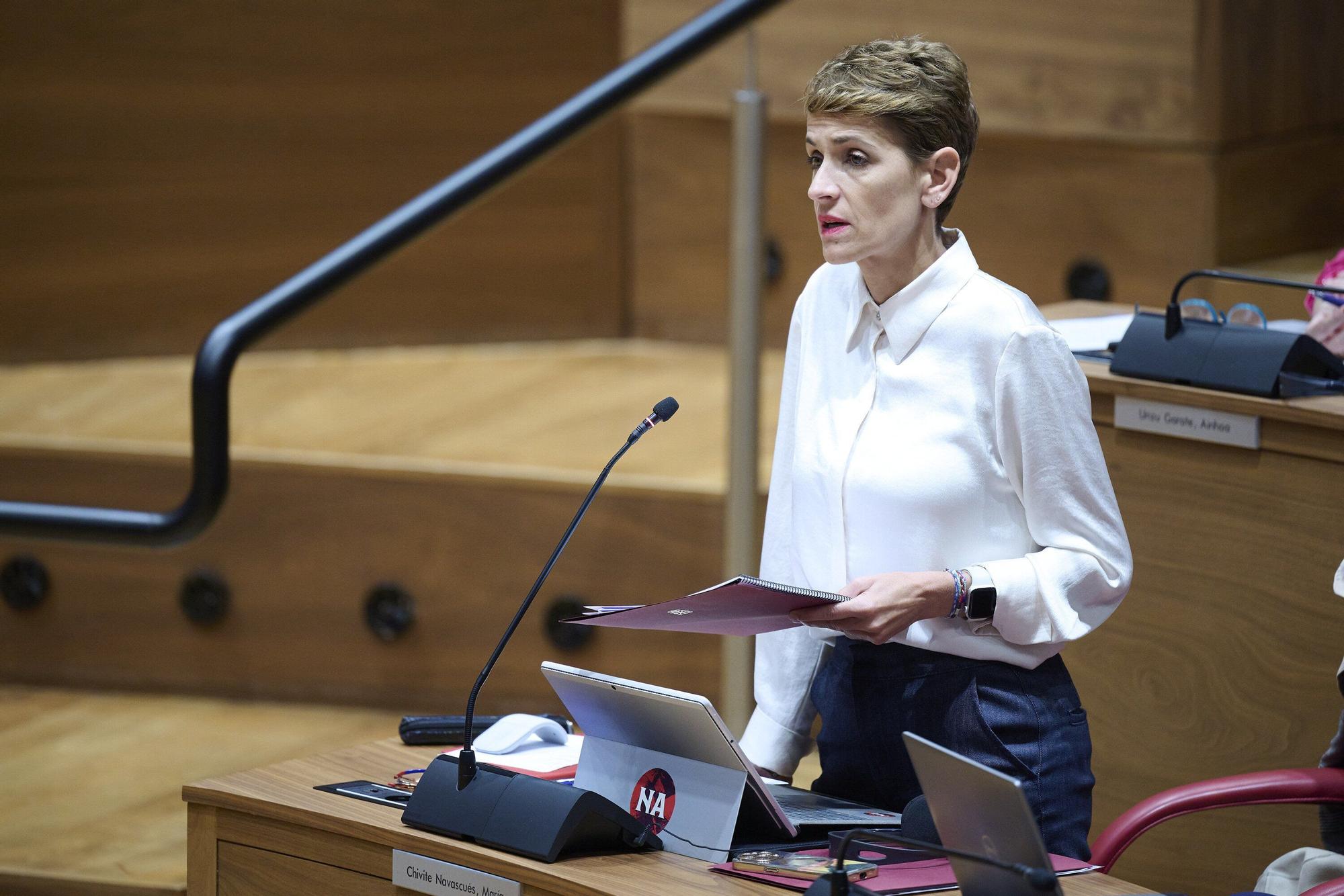 Fotos del pleno del Parlamento de Navarra (jueves 25 de septiembre de 2025)