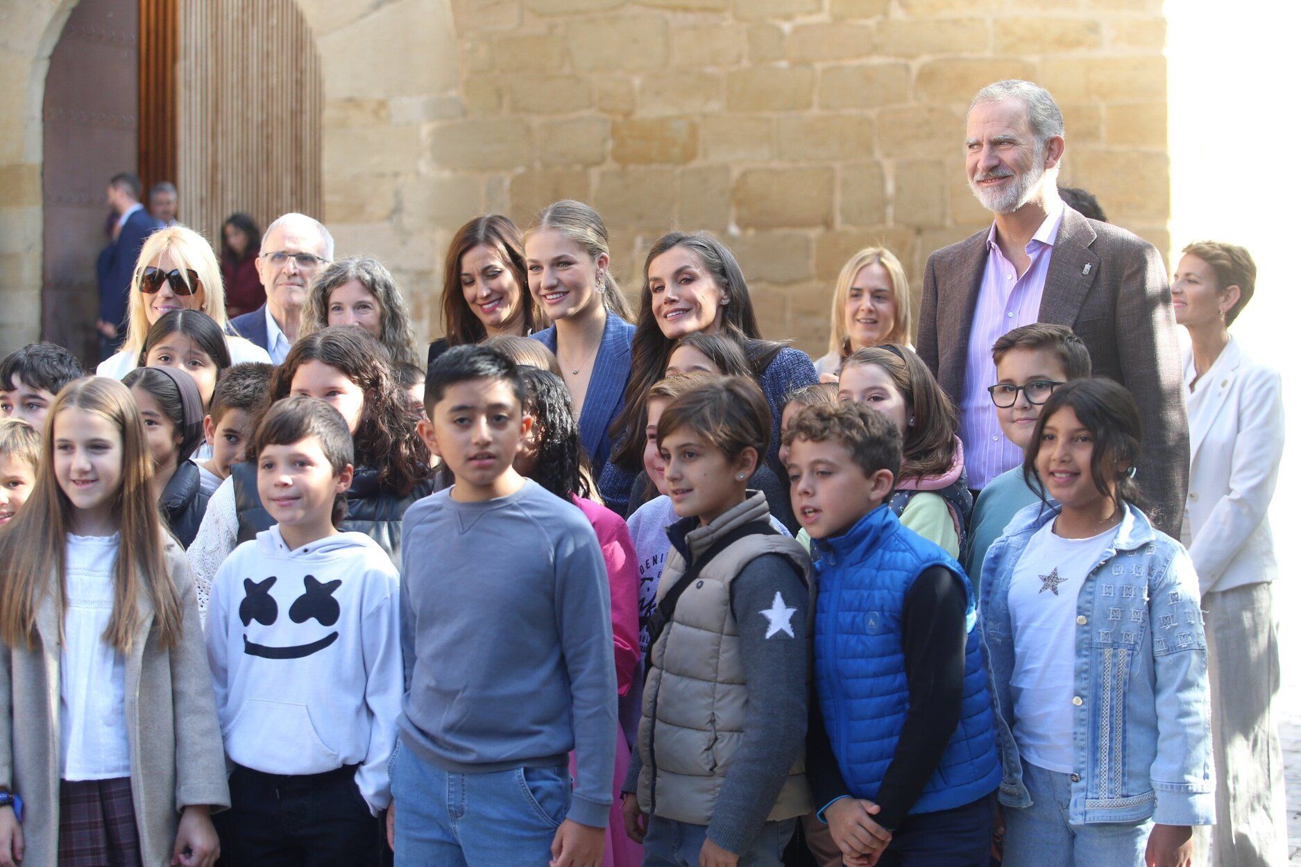 Fotos de la visita de los Reyes a Olite