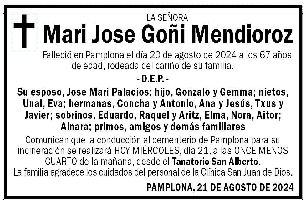 Mari Jose Goñi Mendioroz