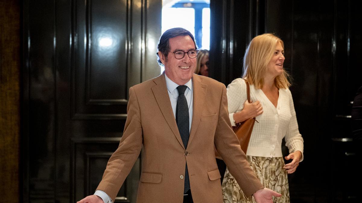 El presidente de la CEOE, Antonio Garamendi, durante la primera jornada del Forbes Spain Economic Summit 2025.