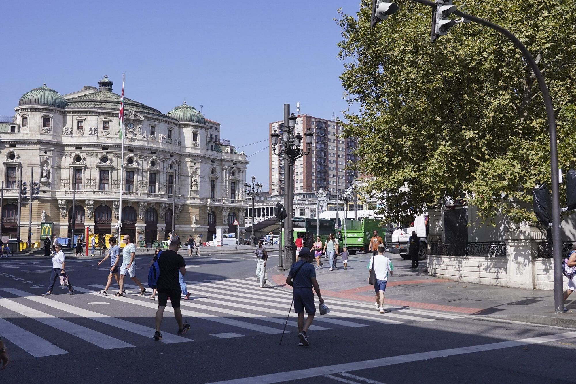 Desmontan Aste Nagusia: Bilbao retoma la normalidad tras nueve días de fiesta