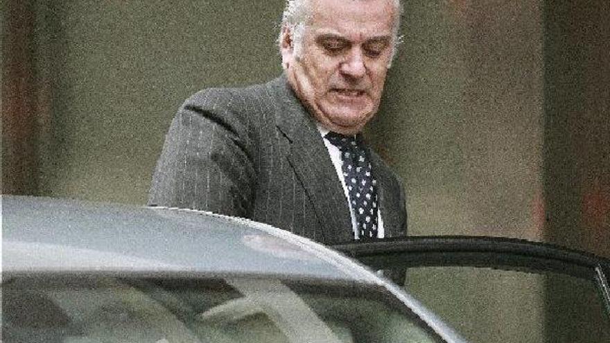 Luis Bárcenas a su salida de la Audiencia Nacional el pasado mes de marzo.