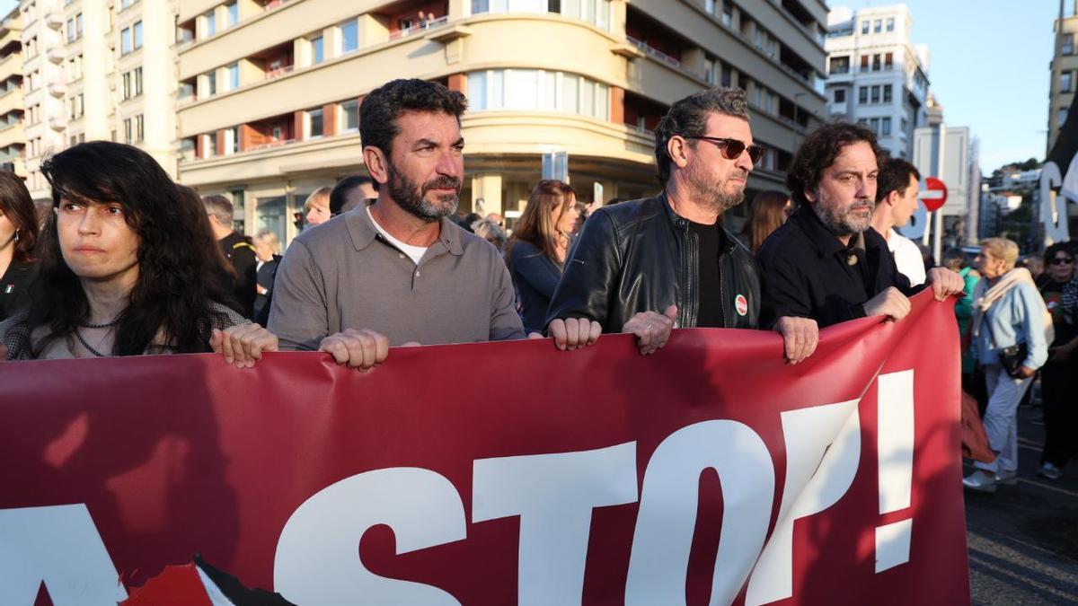La solidaridad con Palestina llena las calles de Donostia