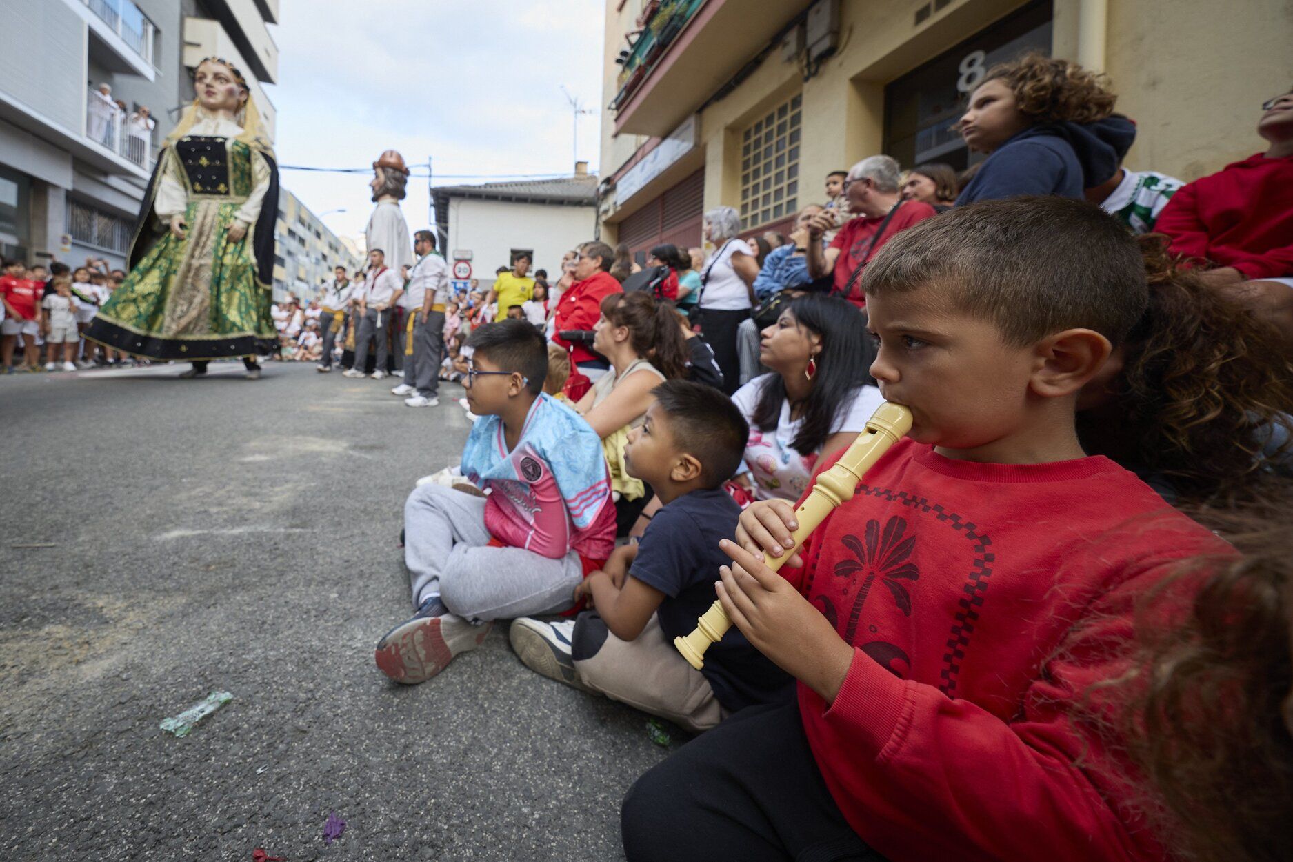 Fotos de la despedida de los gigantes en fiestas de Burlada