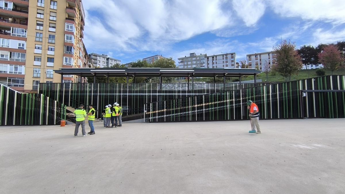 Nuevo 'parking' de Belartza, en Irun / Unai Macias Nuevo 'parking' de Belartza, en Irun / Unai Macias
