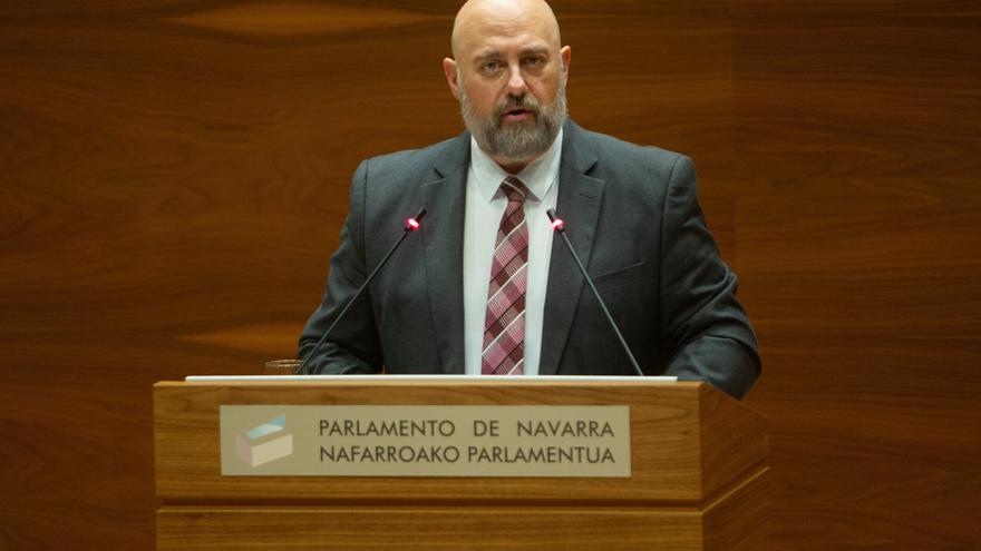 Fotos del pleno del Parlamento de Navarra de este jueves