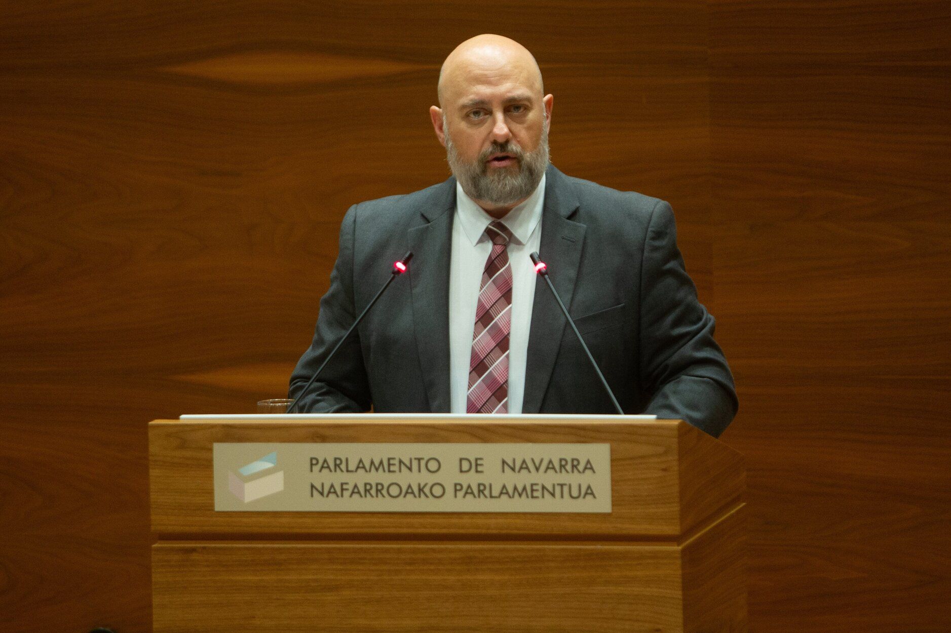 Fotos del pleno del Parlamento de Navarra de este jueves