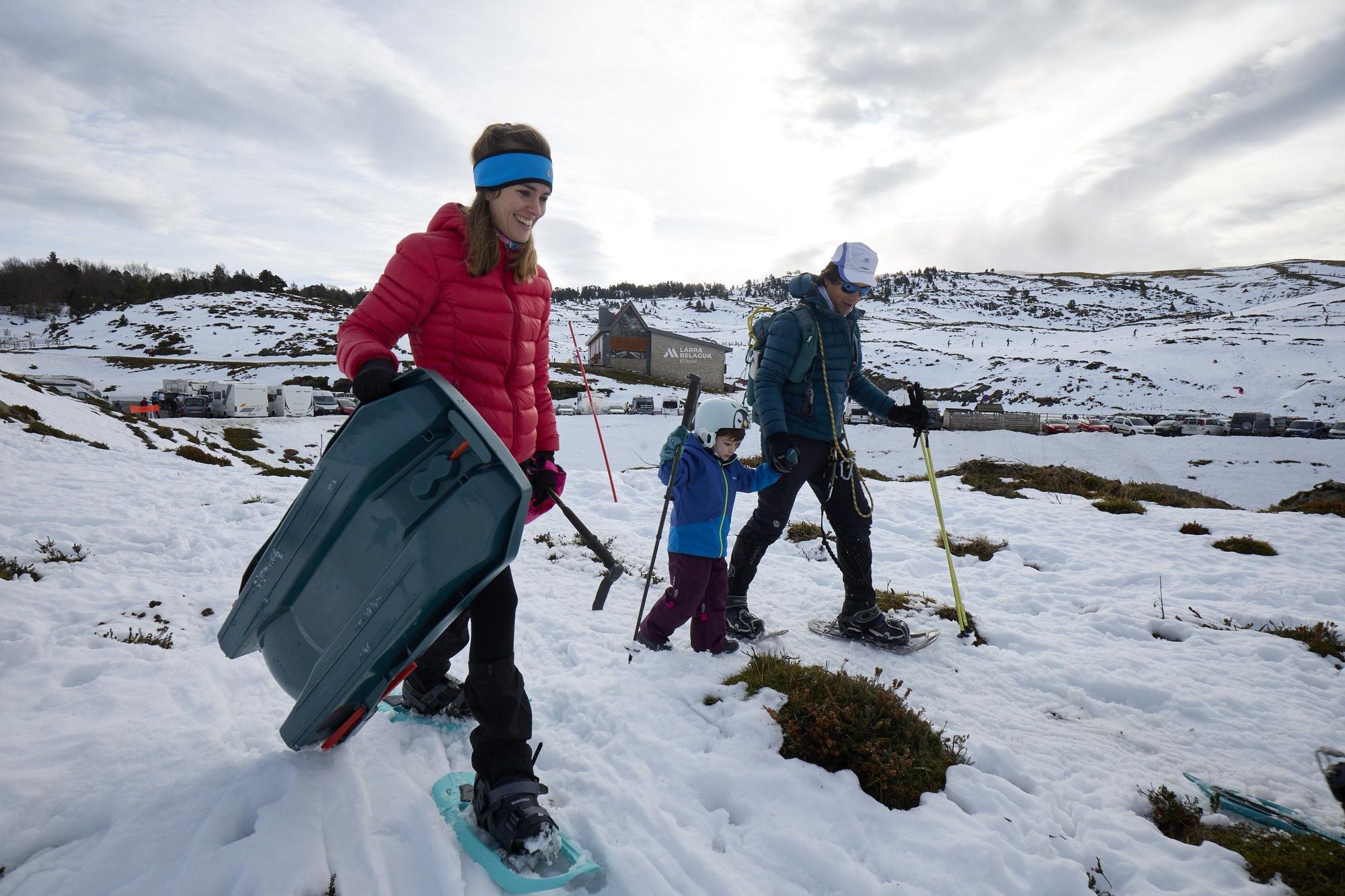 Día de nieve en Belagua