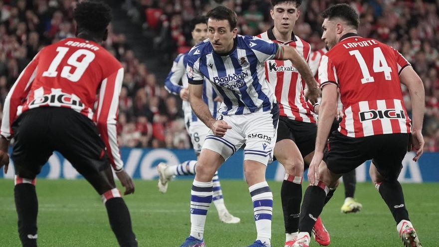 La Real da el primer golpe en San Mamés: Las notas de Mikel Recalde