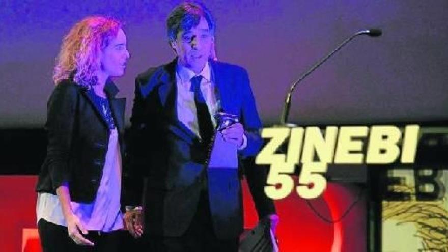 Agustín Díaz Yanes , uno de los Mikeldi de Honor