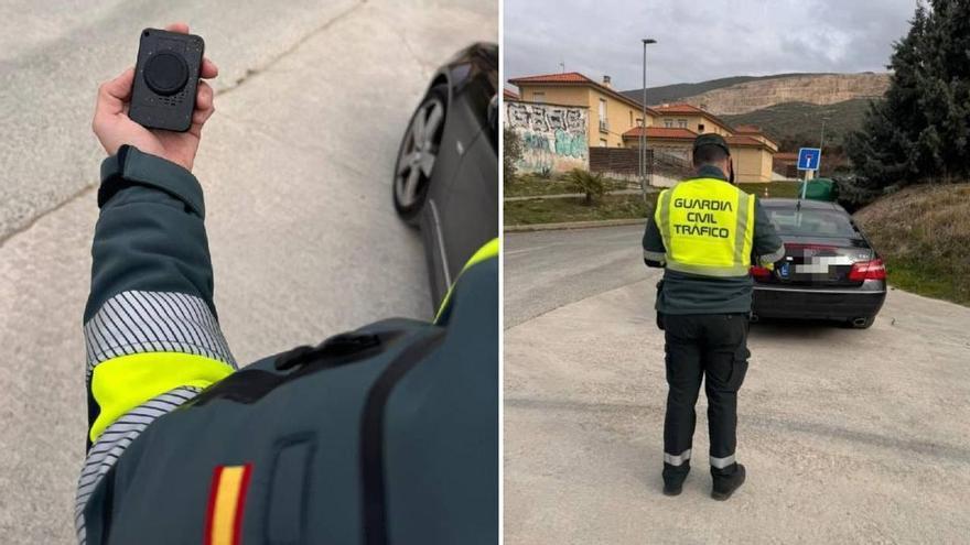 Interceptado un vecino de Pamplona en la N-121 con un detector de radar incorporado en su vehículo de alta gama