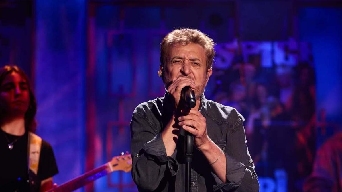El cantante Manolo García, anoche en &#039;La Revuelta&#039;