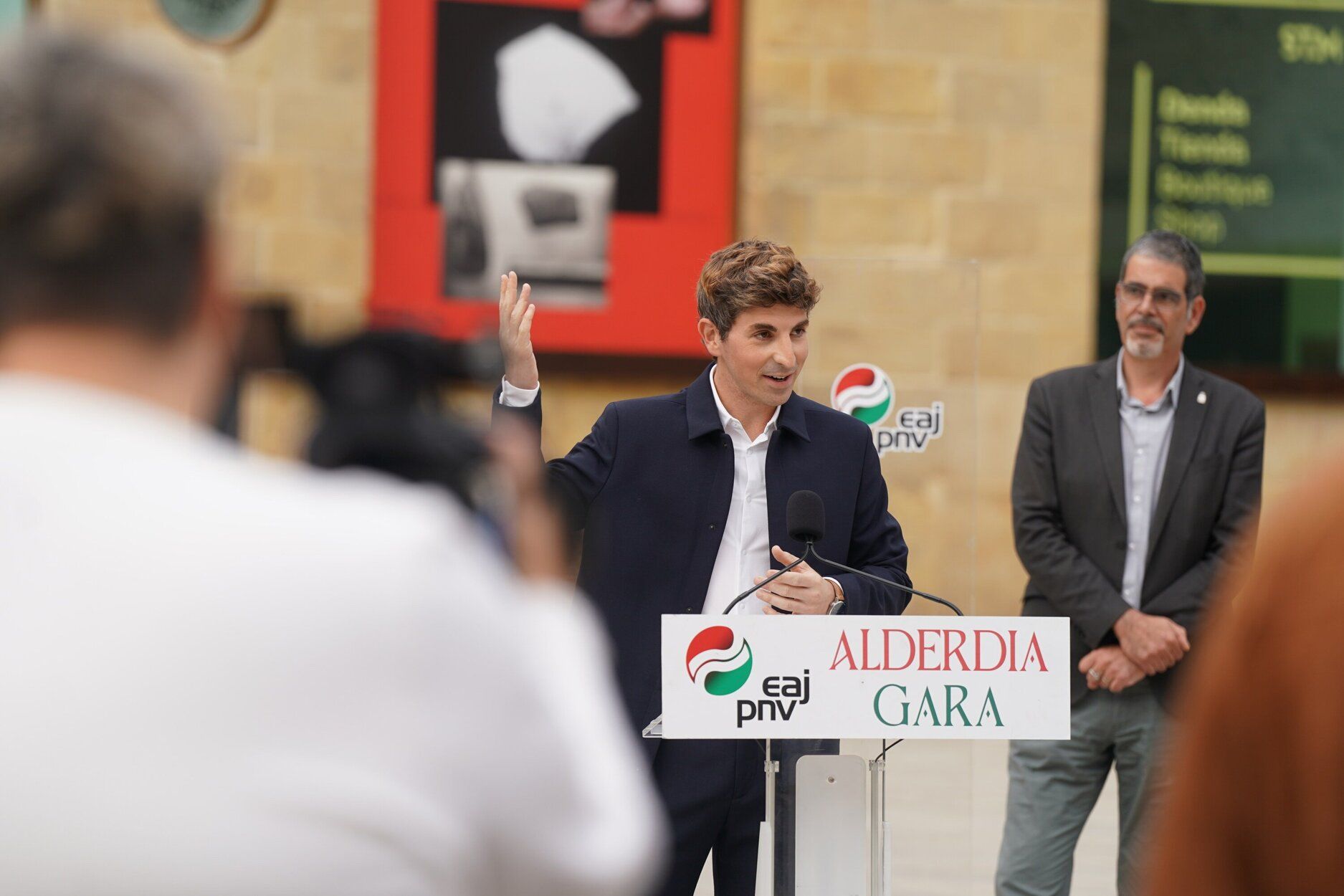 Jon Insausti, en la presentación como candidato a alcalde