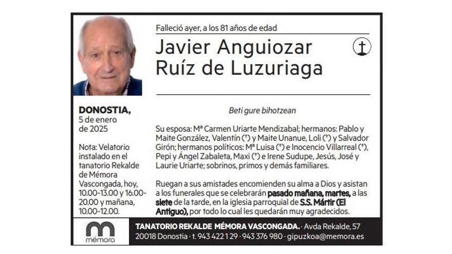 Javier Anguiozar Ruíz de Luzuriaga