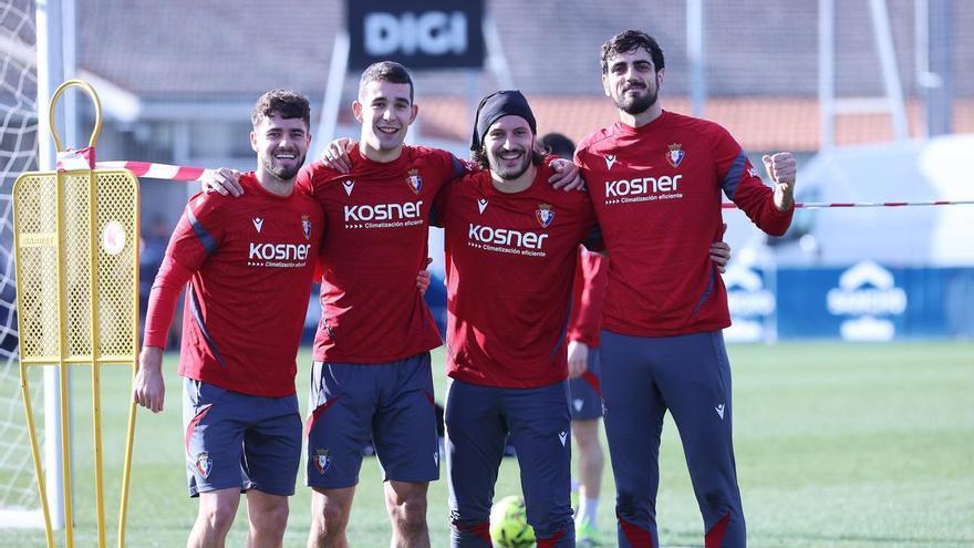 Osasuna se prepara en Tajonar a dos días del partido en Vallecas