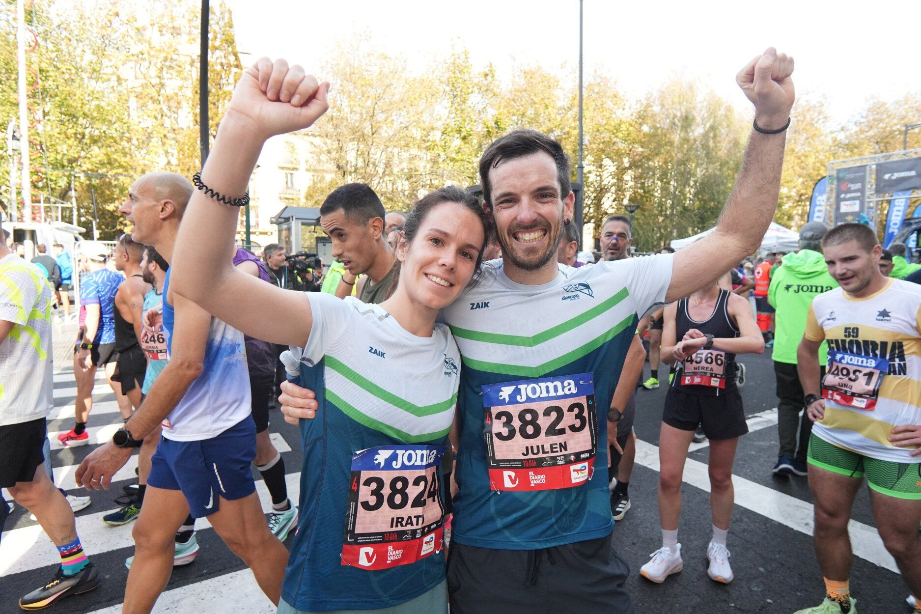 Los últimos metros de la Behobia