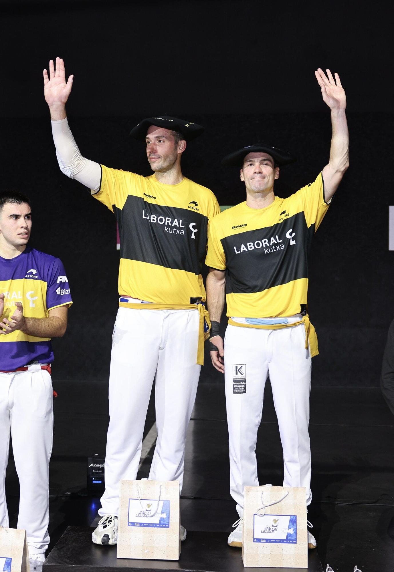 Barandika-López y Elaia-Maia, campeones de la Jai Alai League ante Urreisti-Basque y Sorozabal-Arai